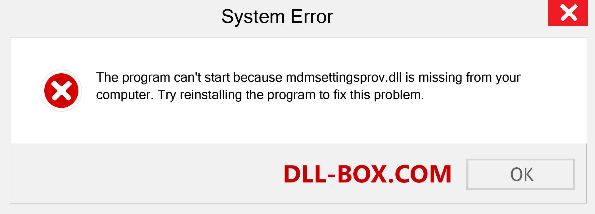  mdmsettingsprov.dll file is missing?. Download for Windows 7, 8, 10 - Fix  mdmsettingsprov dll Missing Error on Windows, photos, images